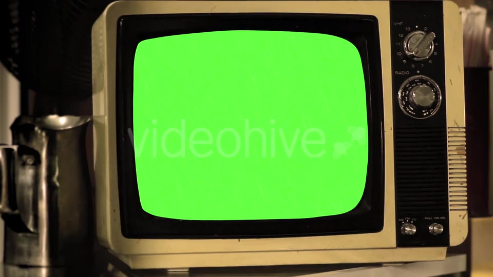 Vintage TV Green Screen.  Videohive 18710719 Stock Footage Image 9