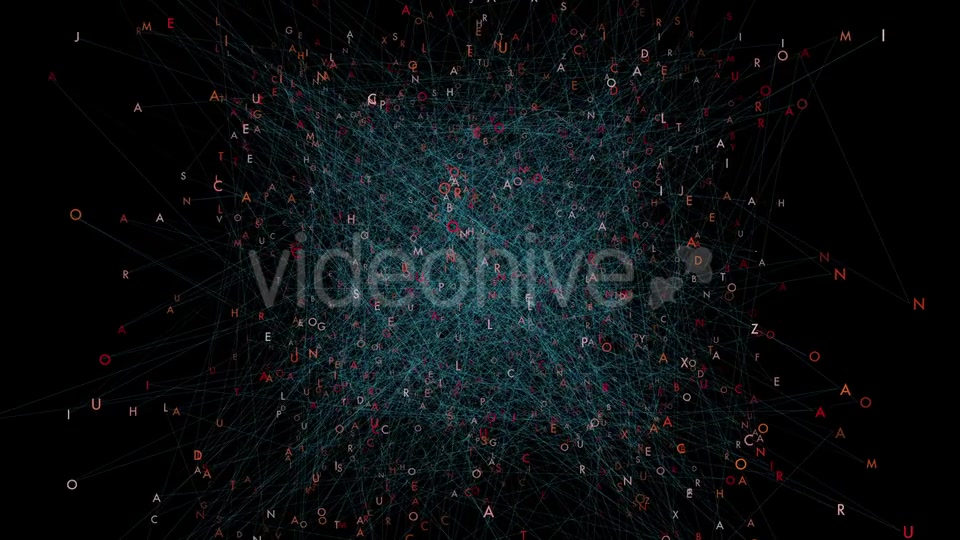 Virtual Numbers Data Cloud Flow Stream Graphic on Black Background Videohive 21421114 Motion Graphics Image 4