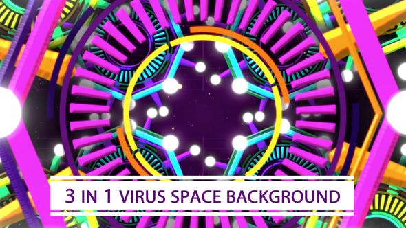 Virus Space Background - Download 21897230 Videohive