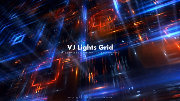 VJ Lights Grid 3 - Videohive 16337820 Download