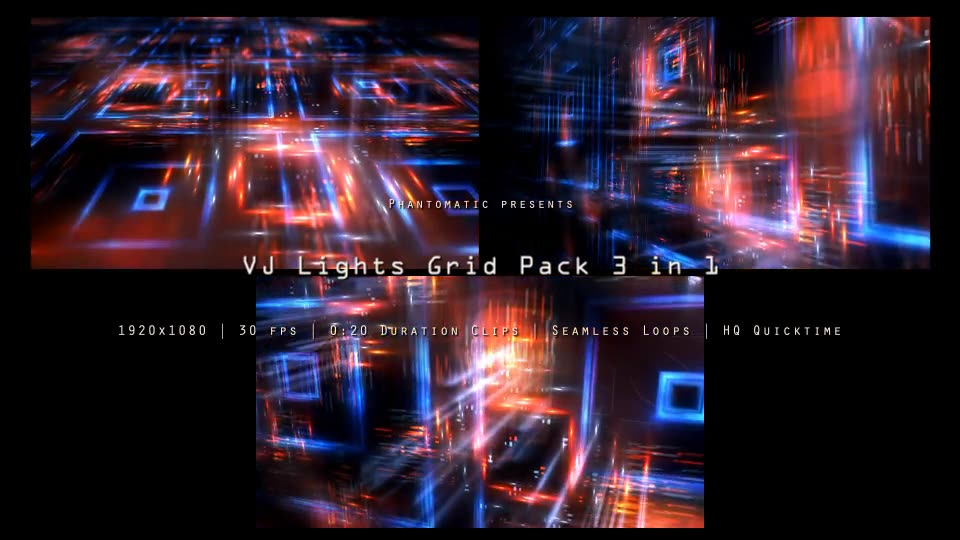 VJ Lights Grid Pack 1 Videohive 16342508 Motion Graphics Image 2