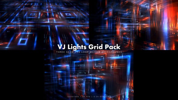 VJ Lights Grid Pack 1 - Videohive Download 16342508
