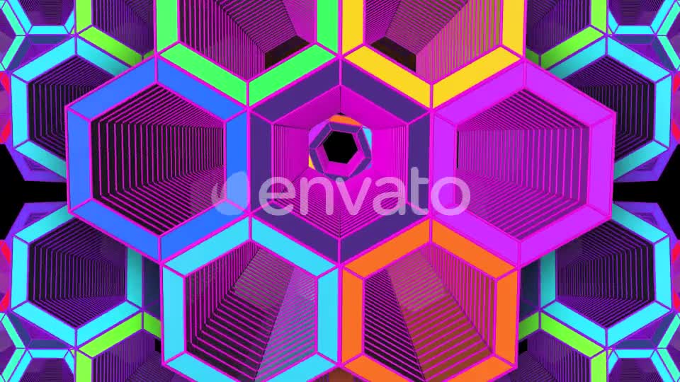 VJ Loop Hexagon Tunnel Videohive 22075653 Motion Graphics Image 1