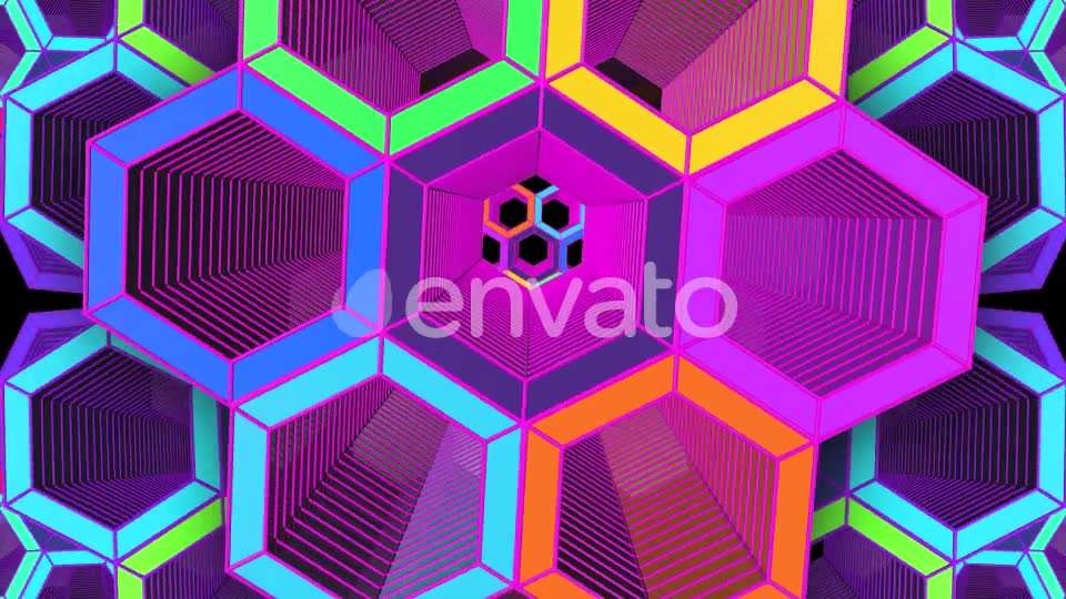 VJ Loop Hexagon Tunnel Videohive 22075653 Motion Graphics Image 2