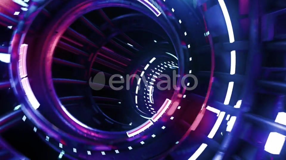 VJ Loop Neon Digital Tunnel Videohive 21748848 Motion Graphics Image 11