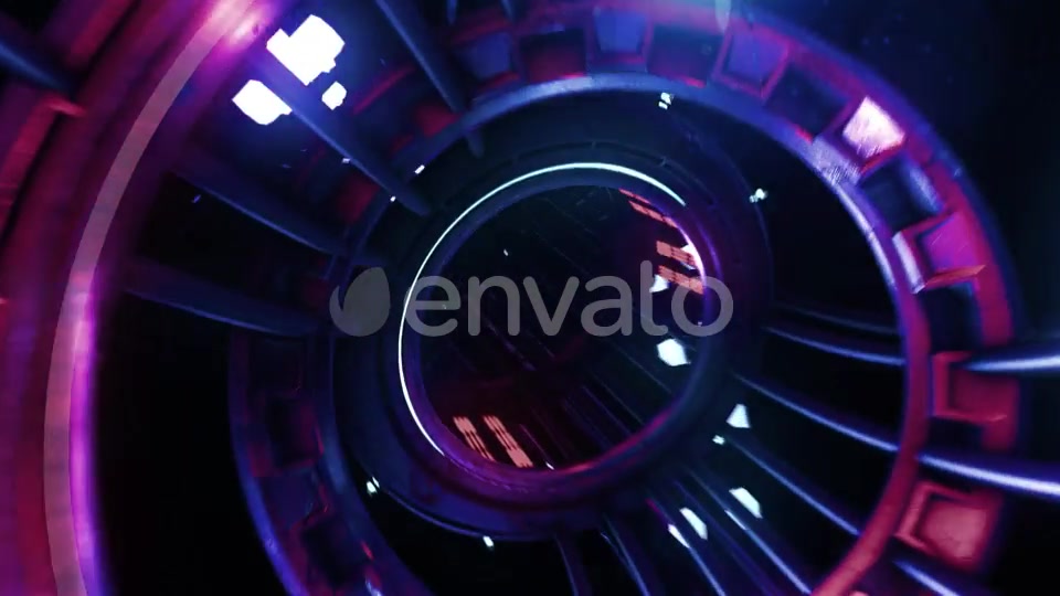 VJ Loop Neon Digital Tunnel Videohive 21748848 Motion Graphics Image 9