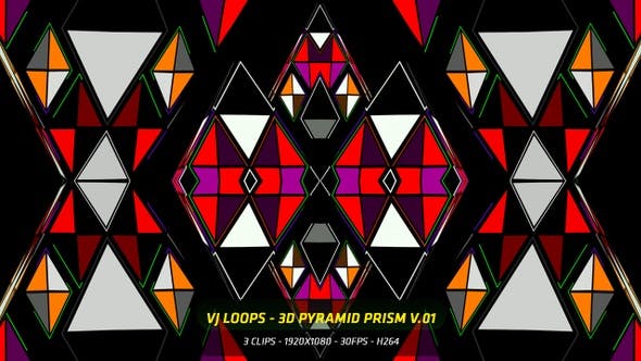 Vj Loops 3 D Pyramid Prism V.01 - Download Videohive 23066481