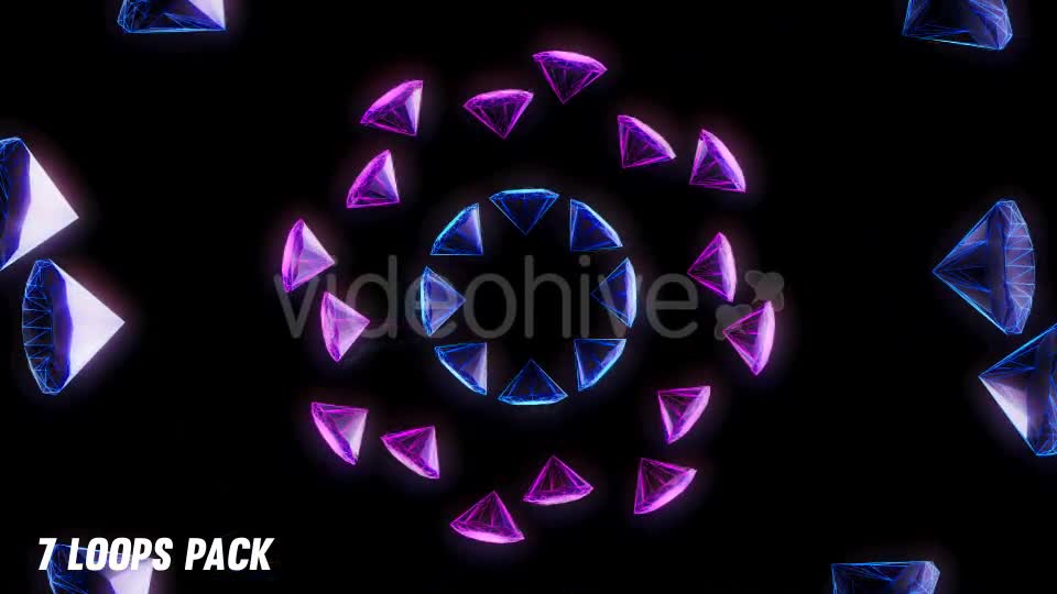 Vj Loops Crystals Diamonds (7 Pack) Videohive 15427654 Motion Graphics Image 1