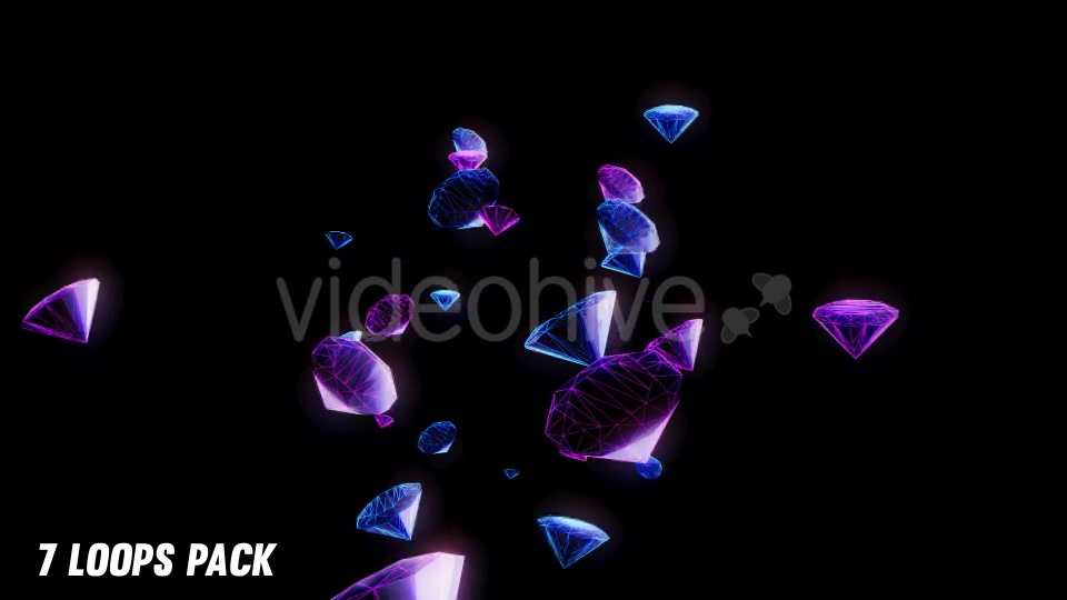 Vj Loops Crystals Diamonds (7 Pack) Videohive 15427654 Motion Graphics Image 4