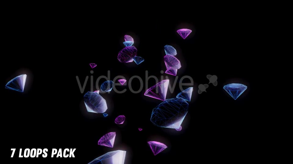 Vj Loops Crystals Diamonds (7 Pack) Videohive 15427654 Motion Graphics Image 5