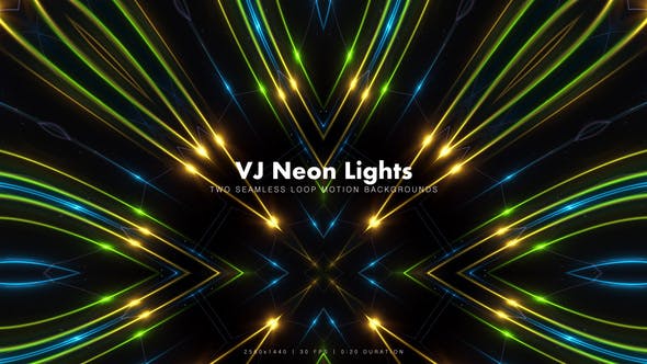 VJ Neon Lights 9 - 15808390 Videohive Download