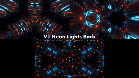 VJ Neon Lights Pack 2 - 15139031 Videohive Download