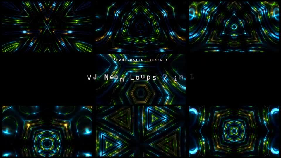 VJ Neon Lights Pack 3 Videohive 15822598 Motion Graphics Image 1