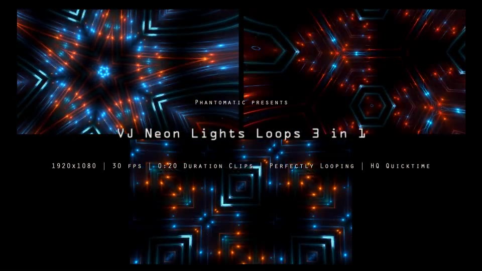 VJ Neon Lights Pack 4 Videohive 15898334 Motion Graphics Image 2