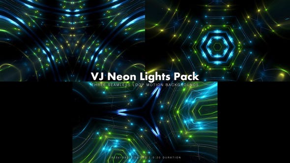VJ Neon Lights Pack - Download 15016878 Videohive