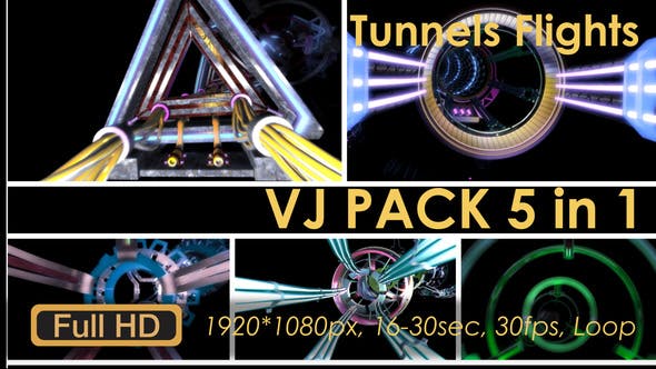 VJ Pack Tunnels Flights - Download 21608121 Videohive