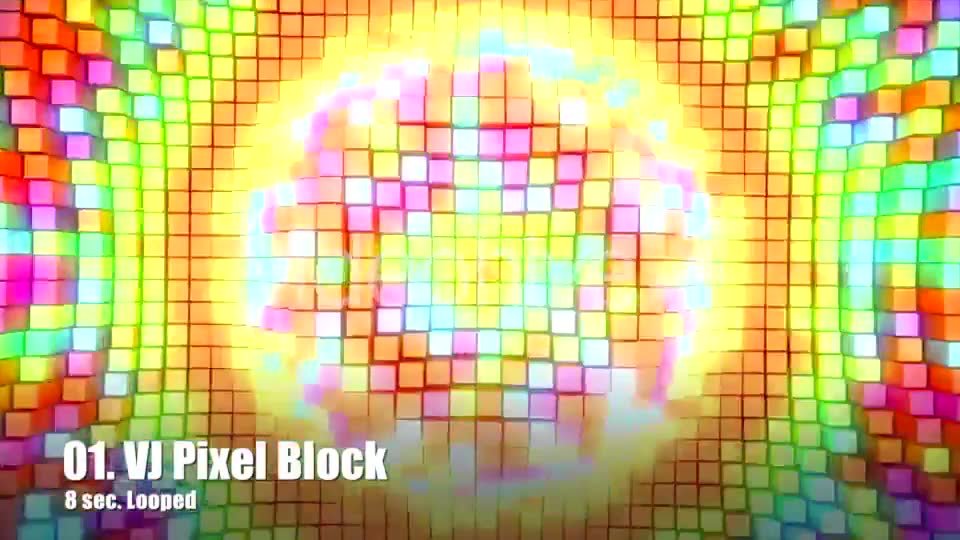 VJ Pixel Block Videohive 21105942 Motion Graphics Image 2