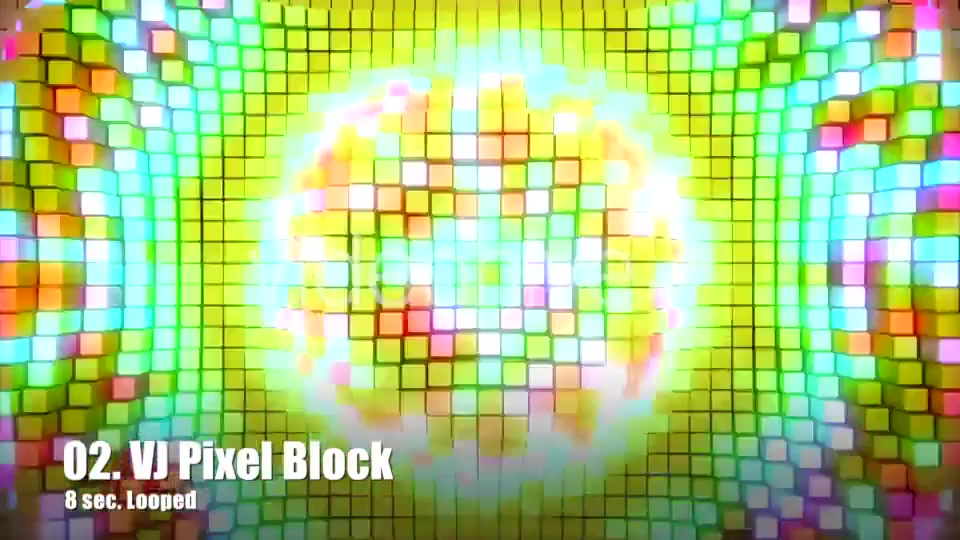 VJ Pixel Block Videohive 21105942 Motion Graphics Image 9
