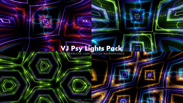 VJ Psy Lights Pack - Videohive 16527801 Download