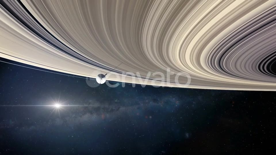 Voyager Probe at Saturns Rings 1 Videohive 22698575 Motion Graphics Image 6