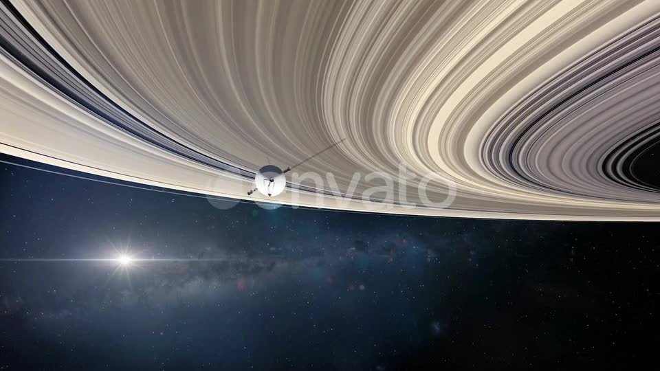 Voyager Probe at Saturns Rings 1 Videohive 22698575 Motion Graphics Image 7