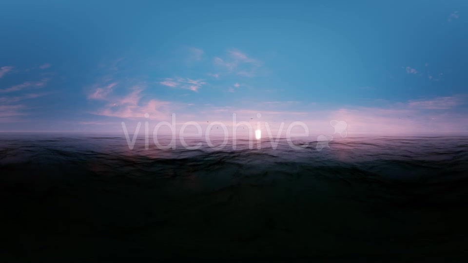 VR 360 Degree Panorama Ocean Sunset Seagulls Videohive 20502319 Motion Graphics Image 10