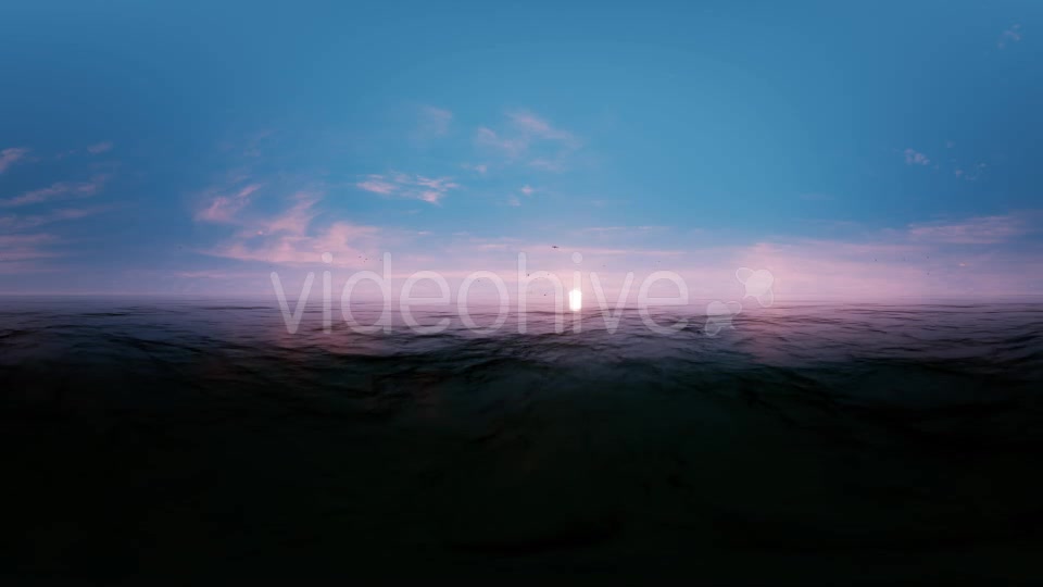 VR 360 Degree Panorama Ocean Sunset Seagulls Videohive 20502319 Motion Graphics Image 11