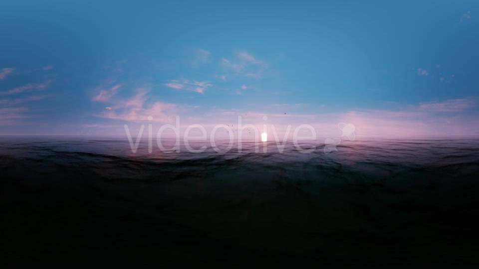 VR 360 Degree Panorama Ocean Sunset Seagulls Videohive 20502319 Motion Graphics Image 6