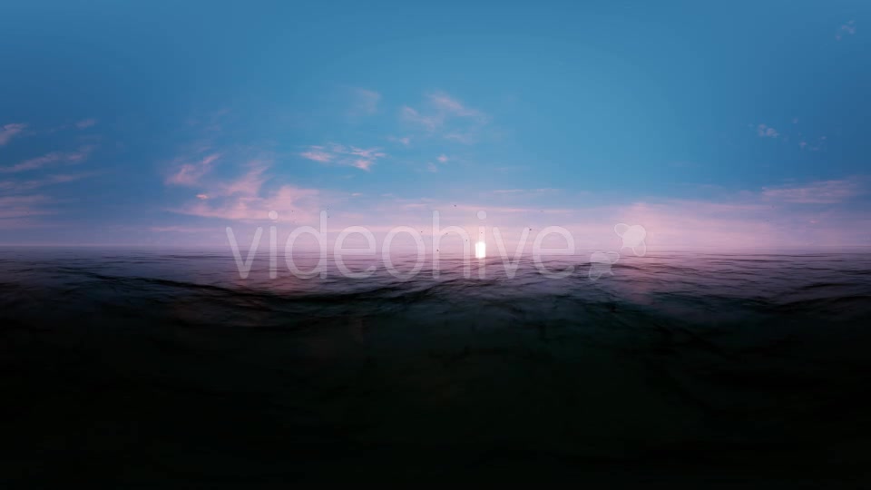 VR 360 Degree Panorama Ocean Sunset Seagulls Videohive 20502319 Motion Graphics Image 7