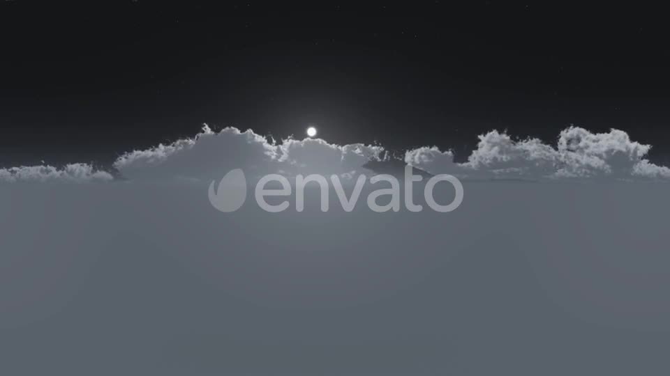 VR 360 Degree Panorama of Sky And Clouds at Night Videohive 22173928 Motion Graphics Image 1