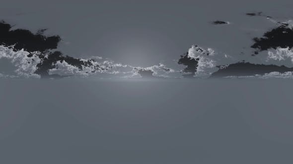 VR 360 Degree Panorama of Sky And Clouds at Night - 22173928 Videohive Download