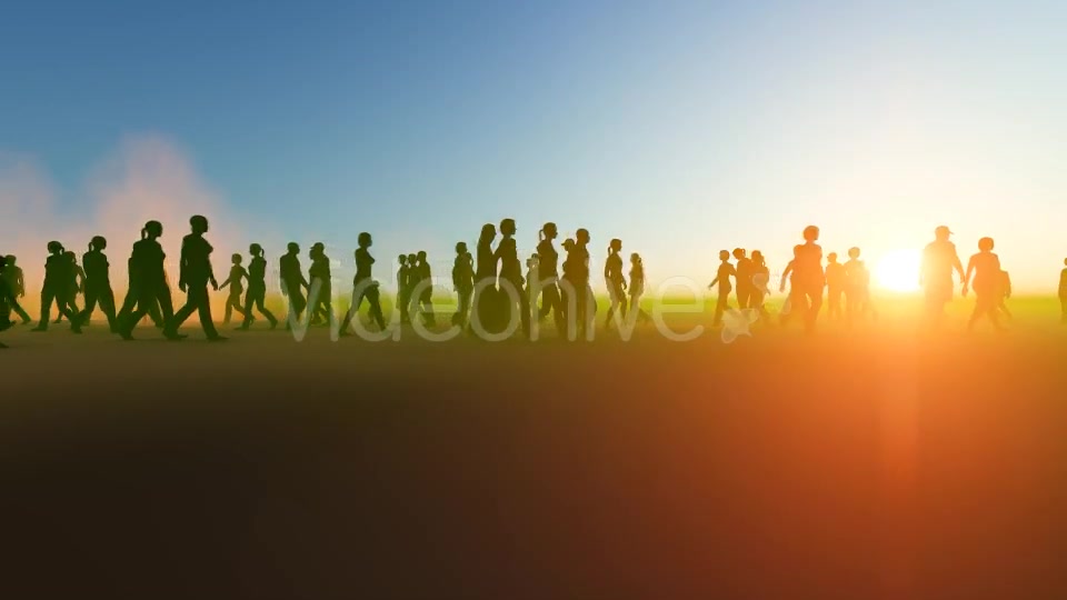 Walking People Silhouette Videohive 19788159 Motion Graphics Image 4