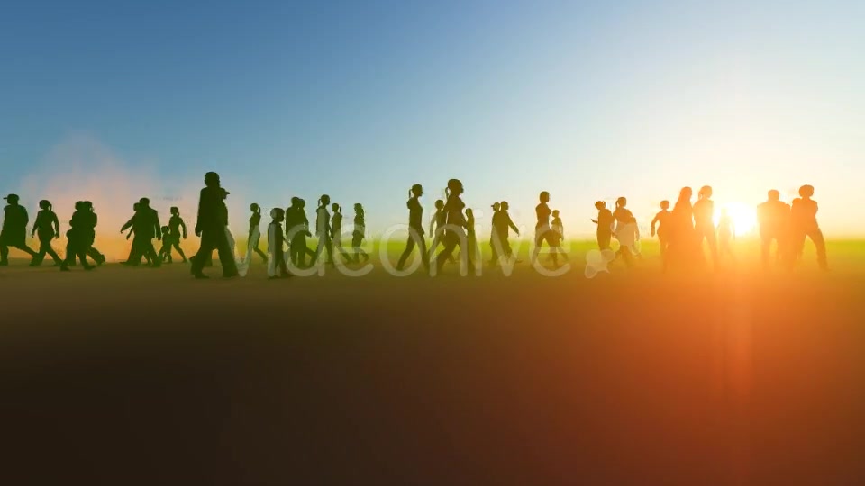 Walking People Silhouette Videohive 19788159 Motion Graphics Image 7