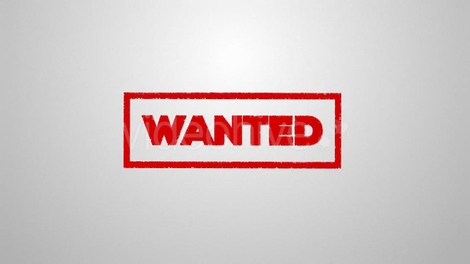 Wanted Stamp Videohive 19900983 Motion Graphics Image 2