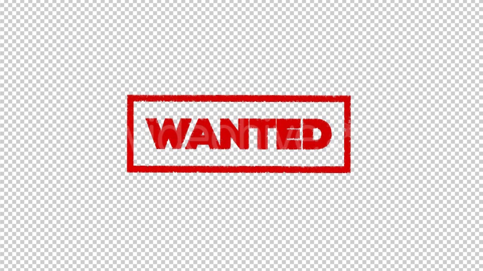 Wanted Stamp Videohive 19900983 Motion Graphics Image 6