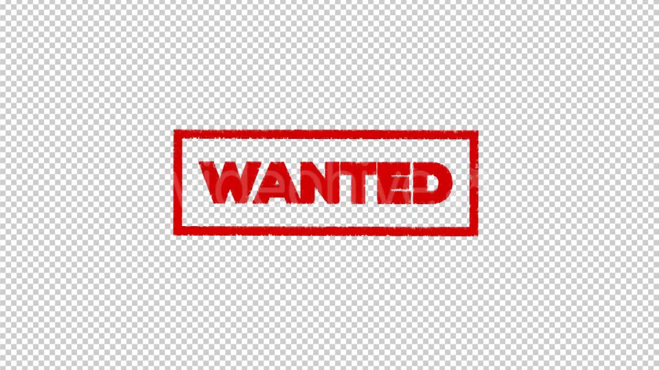 Wanted Stamp Videohive 19900983 Motion Graphics Image 7