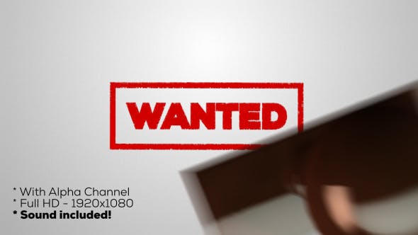 Wanted Stamp - Download Videohive 19900983