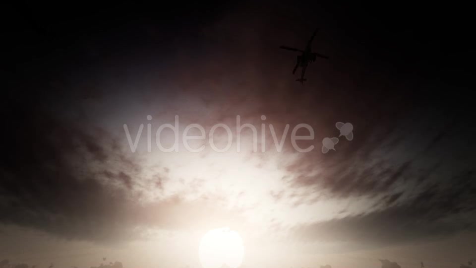 War Helicopters Dramatic Background Videohive 16710745 Motion Graphics Image 11
