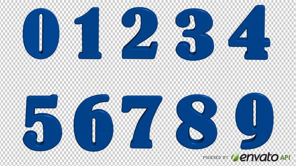 Water Numbers - 4337619 Download Videohive