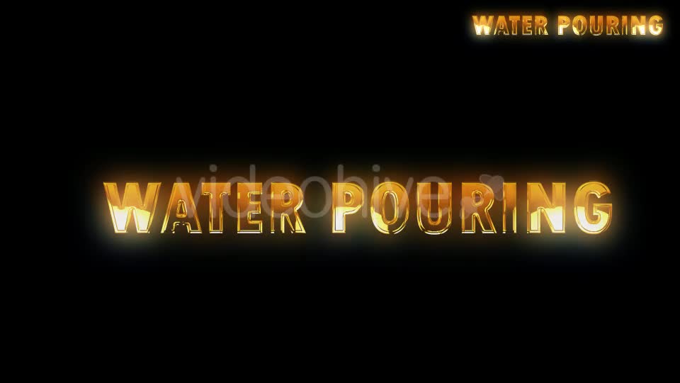Water Pouring 4K Videohive 20531382 Motion Graphics Image 1