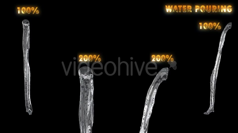 Water Pouring 4K Videohive 20531382 Motion Graphics Image 3