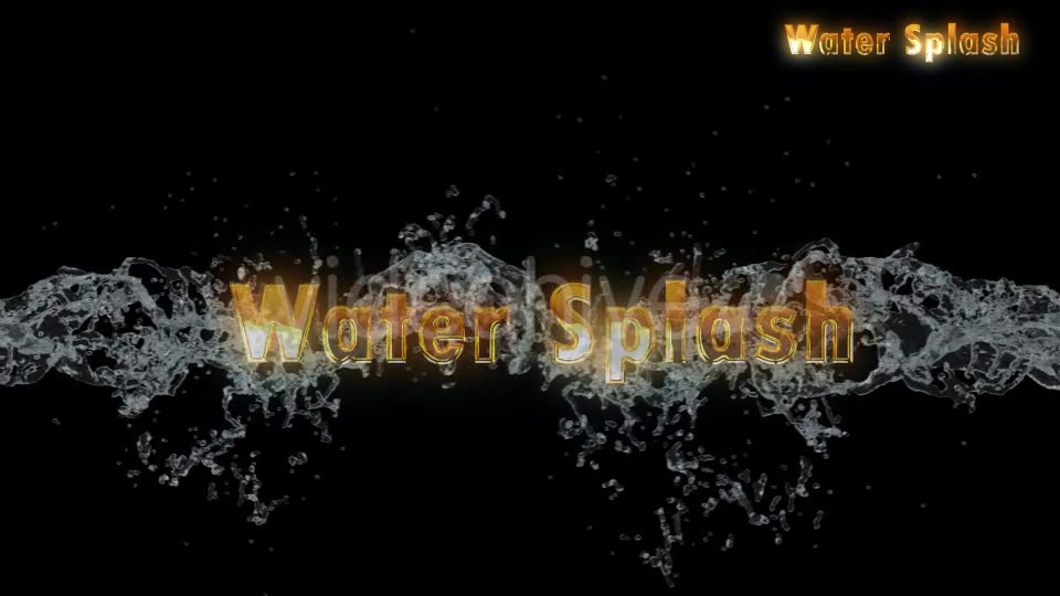 Water Splash Videohive 20914570 Motion Graphics Image 2