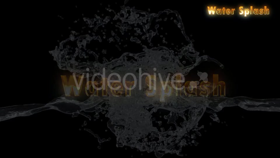 Water Splash Videohive 20928526 Motion Graphics Image 3