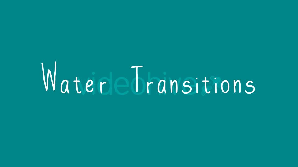 Water Transitions Videohive 20196502 Motion Graphics Image 1