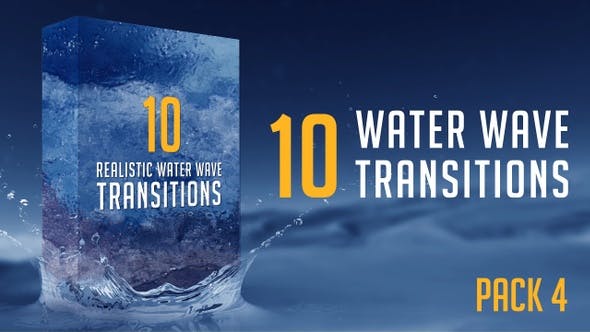 Water Wave Transitions Pack 4 - Videohive Download 23049428