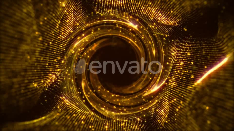 Wave Tunnel Loop Swirl Gold Videohive 23151613 Motion Graphics Image 2