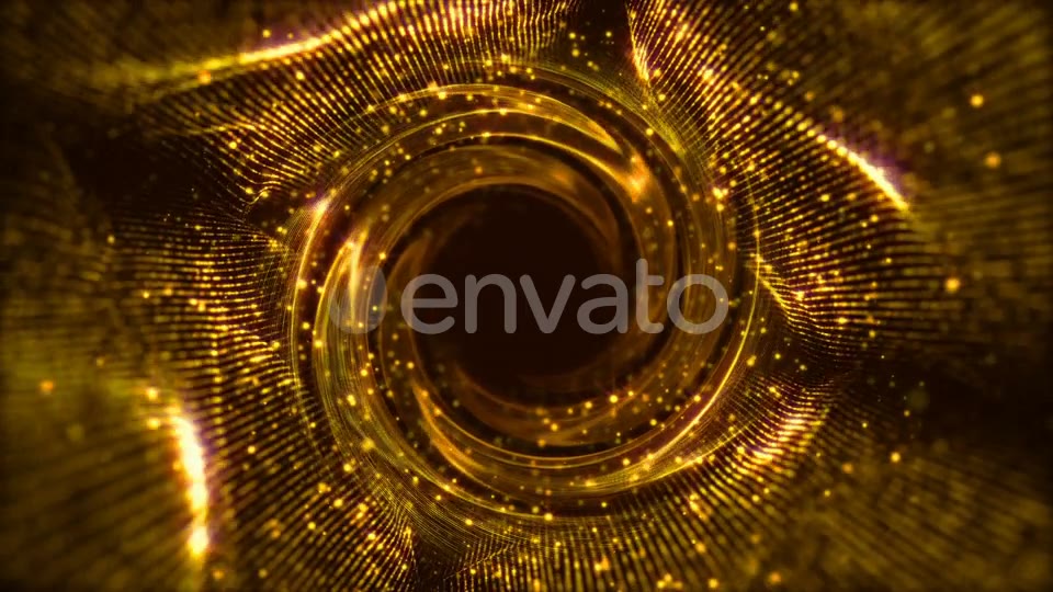 Wave Tunnel Loop Swirl Gold Videohive 23151613 Motion Graphics Image 3