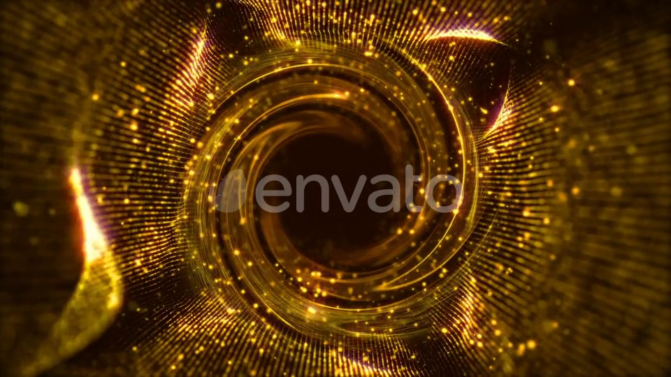 Wave Tunnel Loop Swirl Gold Videohive 23151613 Motion Graphics Image 4