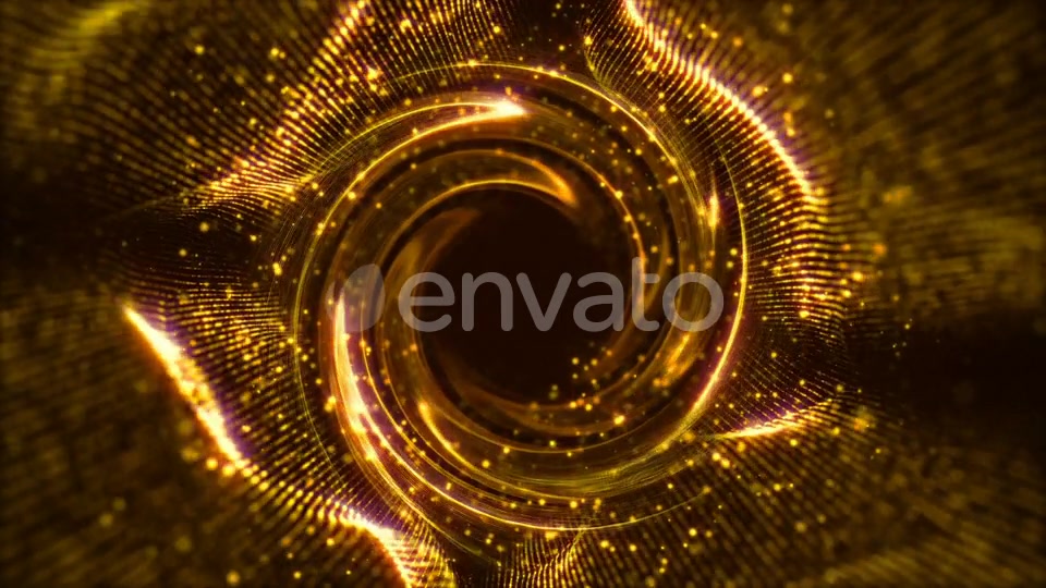 Wave Tunnel Loop Swirl Gold Videohive 23151613 Motion Graphics Image 5