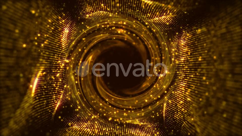 Wave Tunnel Loop Swirl Gold Videohive 23151613 Motion Graphics Image 6